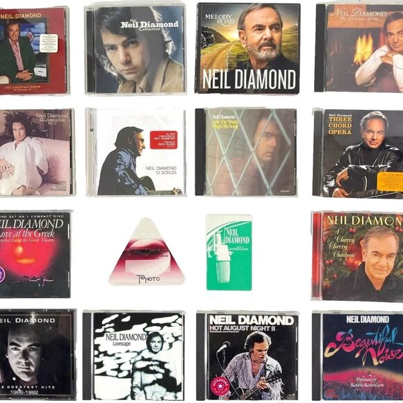 Neil Diamond 16 CD + Concert Pass Bundle Hits Love Greek Hot August Nights Xmas - Picture 1 of 14